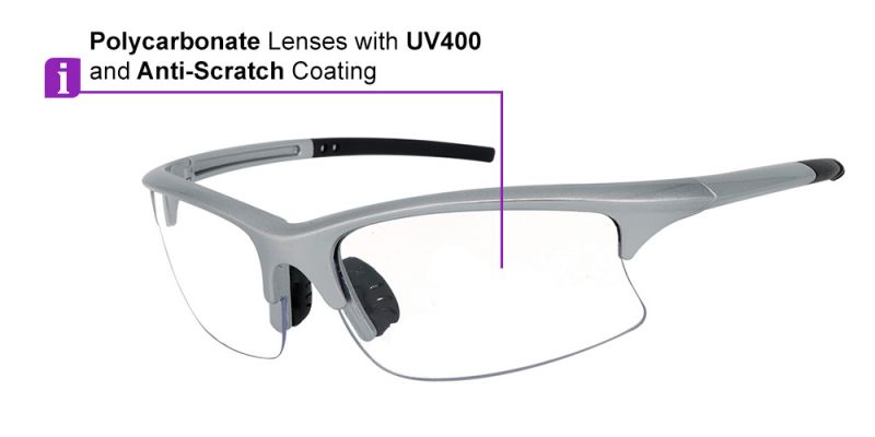 Prescription Safety Glasses F0246 Silver