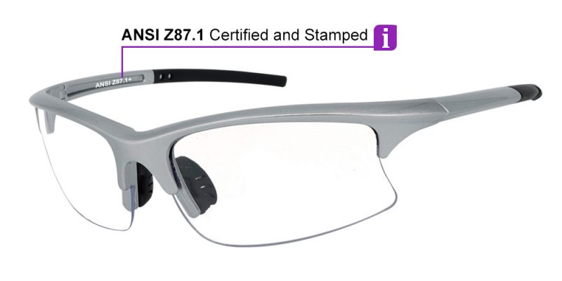 Prescription Safety Glasses F0246 Silver