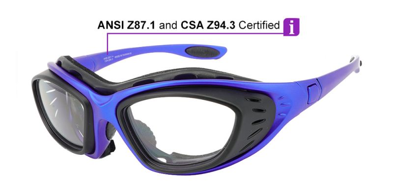 Prescription Sports Goggles J61 Blue - Soft Seal Padding