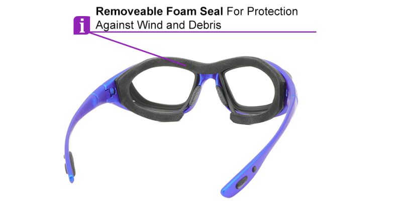 Prescription Sports Goggles J61 Blue - Soft Seal Padding