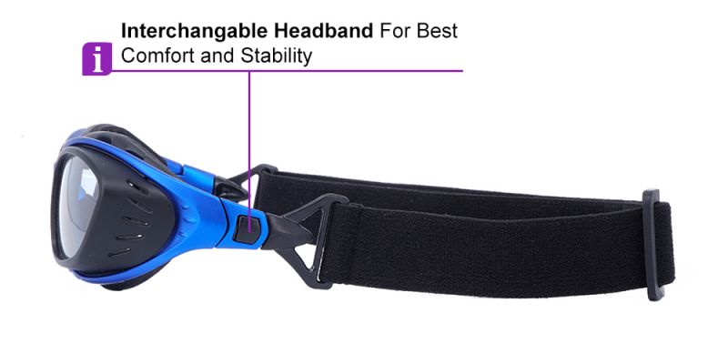 Prescription Sports Goggles J61 Blue - Soft Seal Padding