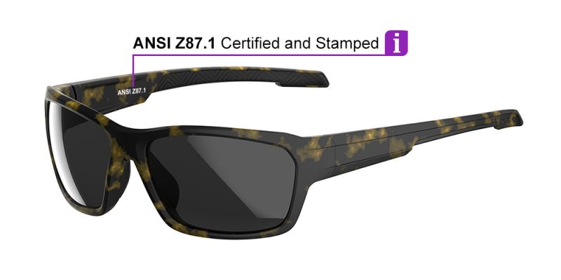 Prescription Safety Sunglasses KA0203 Demi Amber