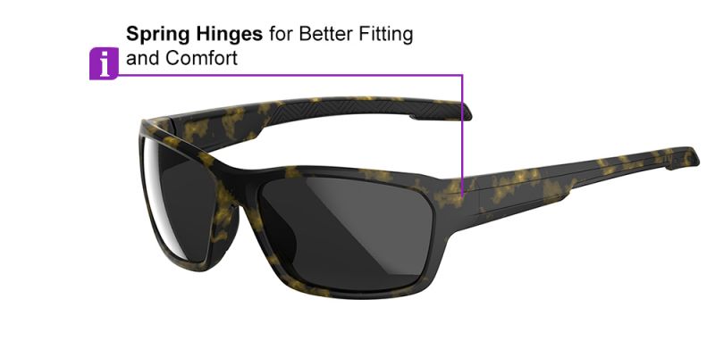 Prescription Safety Sunglasses KA0203 Demi Amber
