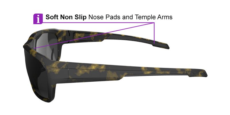 Prescription Safety Sunglasses KA0203 Demi Amber