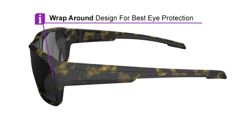 Prescription Safety Sunglasses KA0203 Demi Amber