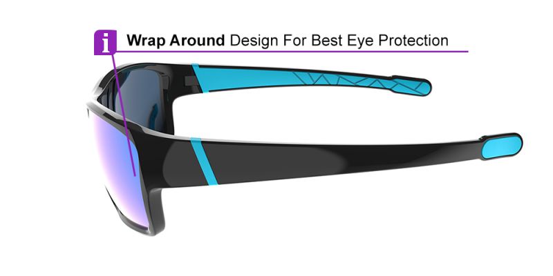 Prescription Sports Sunglasses KA0408 Black & Blue