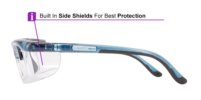 Prescription Sports & Safety Glasses LD5702 Clear Blue