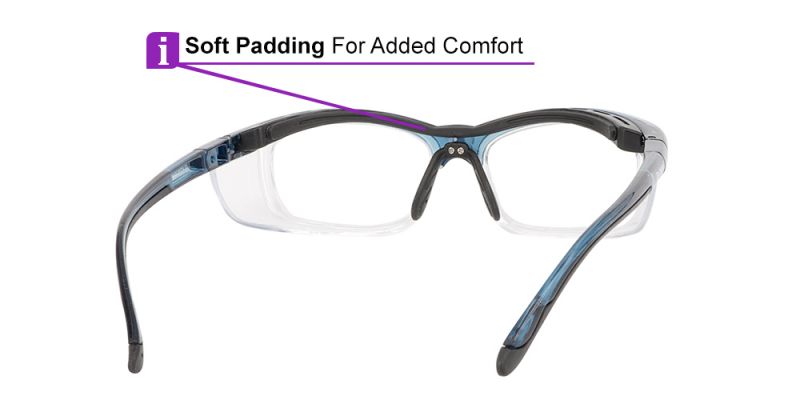 Prescription Sports & Safety Glasses LD5702 Clear Blue