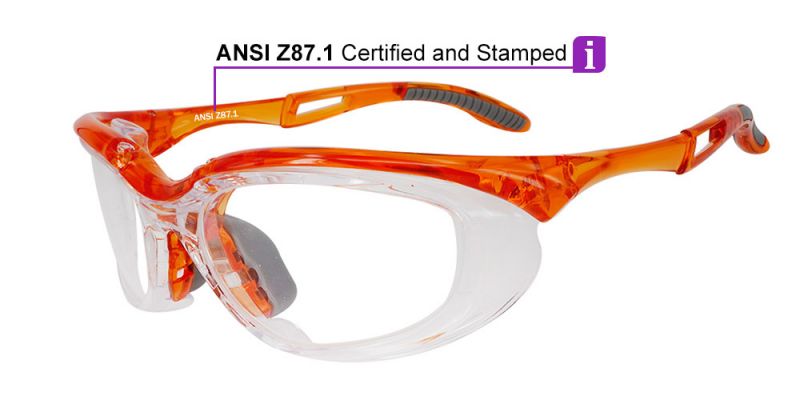 Prescription Safety Glasses S005 Orange