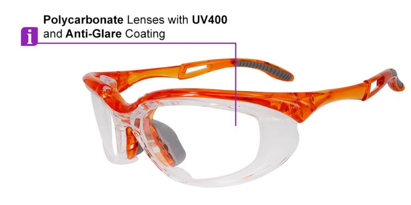 Prescription Safety Glasses S005 Orange
